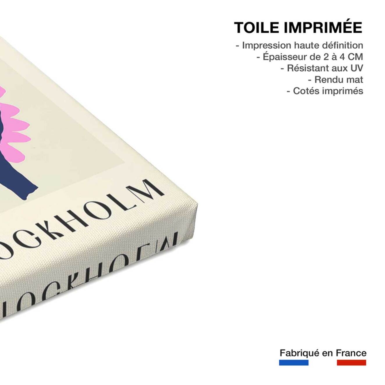 Tableau fleurs marché aux fleurs stockholm  Toile imprimée