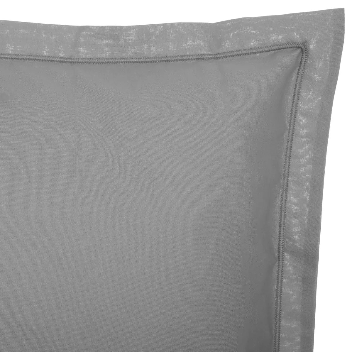 Taie d'oreiller en coton - gris 63x63 cm