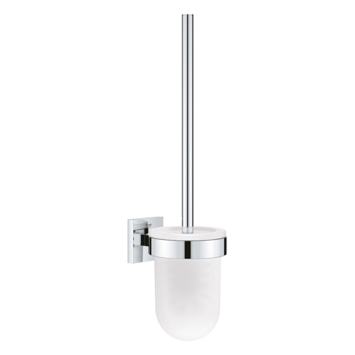GROHE QuickFix - Start Cube - Porte-balai de WC - Finition Chromée (à visser ou à coller)