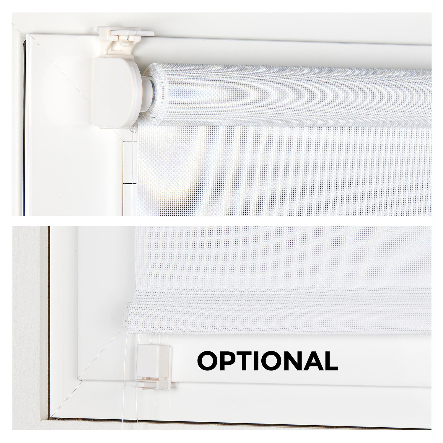 Enrollable CLIP&FIX SCREEN Blanco nieve