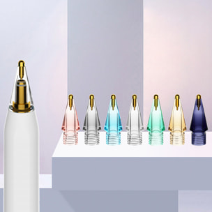 Ricambio punta in metallo per Pencil iPad generazione 1 e 2. Trasparente. Colori casuali.