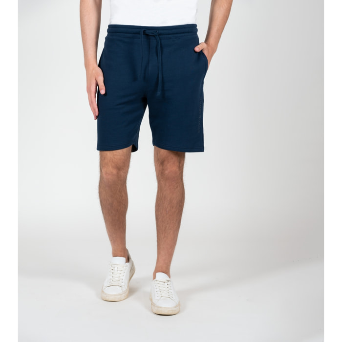 Bermuda con stampa logo french terry
