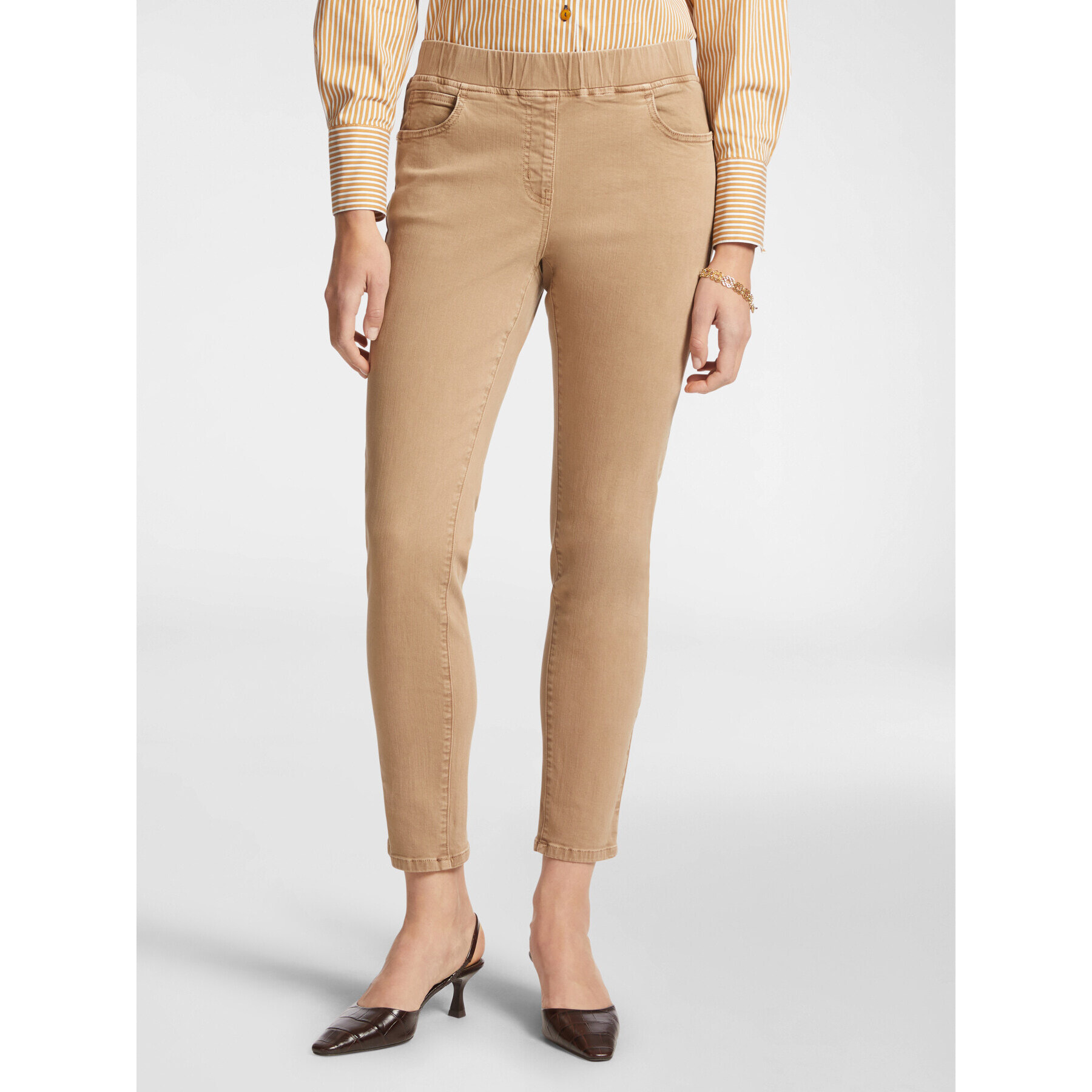 Elena Mirò - Jeggings pull on, "Pat" - Beige