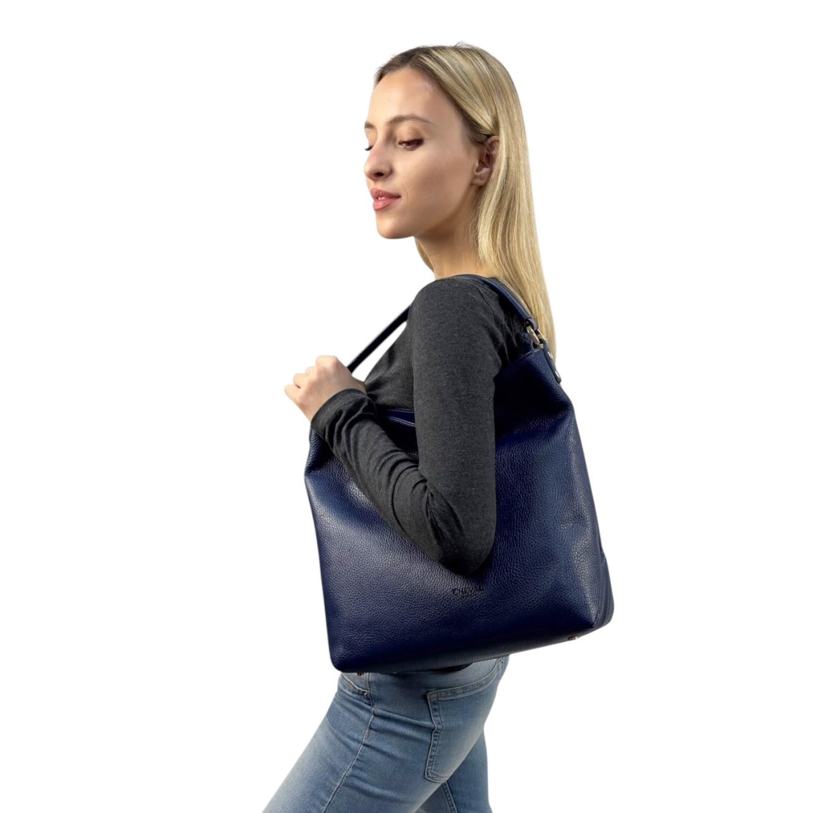 Borsa a spalla Cheval Firenze Alkes Blu Scuro