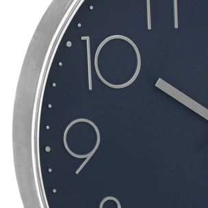 Horloge 3D "Laure" silver D30cm