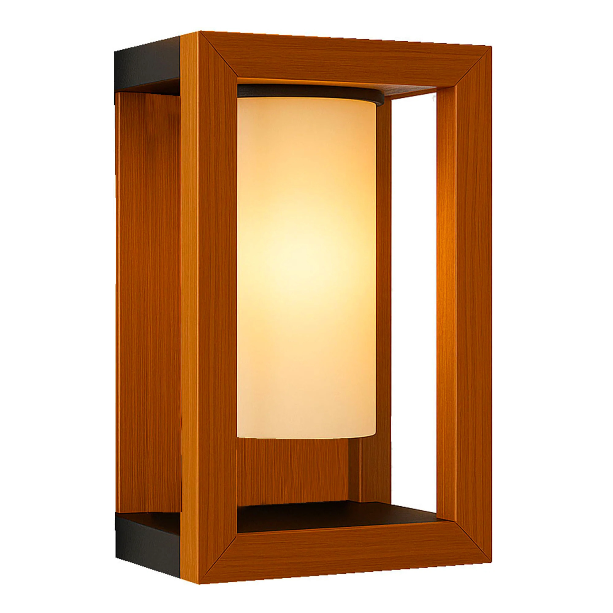 Applique murale solaire SERAPHINA couleur bois H31cm