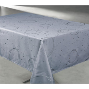 Nappe anti tache rectangulaire ''Apollo Effet Métal Silver'' - Gris