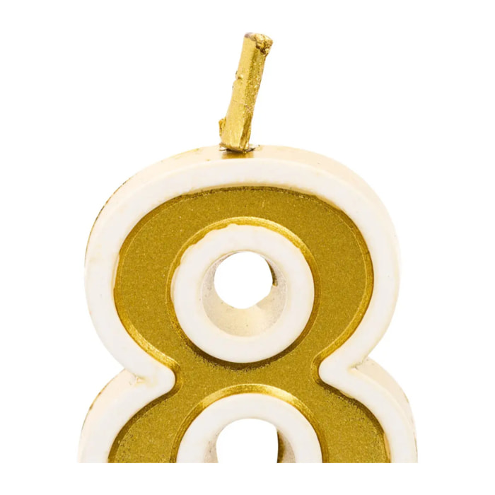 Bougie d'anniversaire Numéro 8