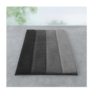 Tapis de bain Polyester FOUR 60x90cm Girs Noir Spirella