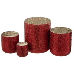 J-Line bougie parfumée Luxuria - Berry Bliss - verre - rouge - extra large - 120H