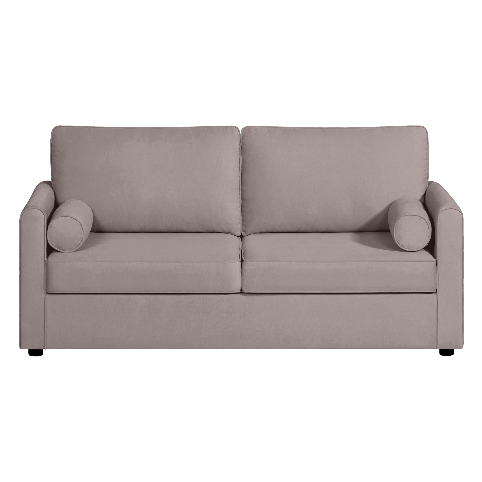 Canapé 3 pl SCARPE 173 cm fixe tissu Tradition Taupe - 100% déhoussable - Fabriqué en France