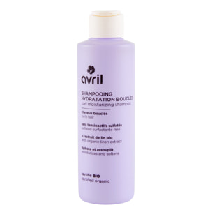 Shampooing Hydratation - Cheveux Bouclés - 250ml Certifié Bio - Shampooing Hydratation pour Cheveux Bouclés Certifié Bio