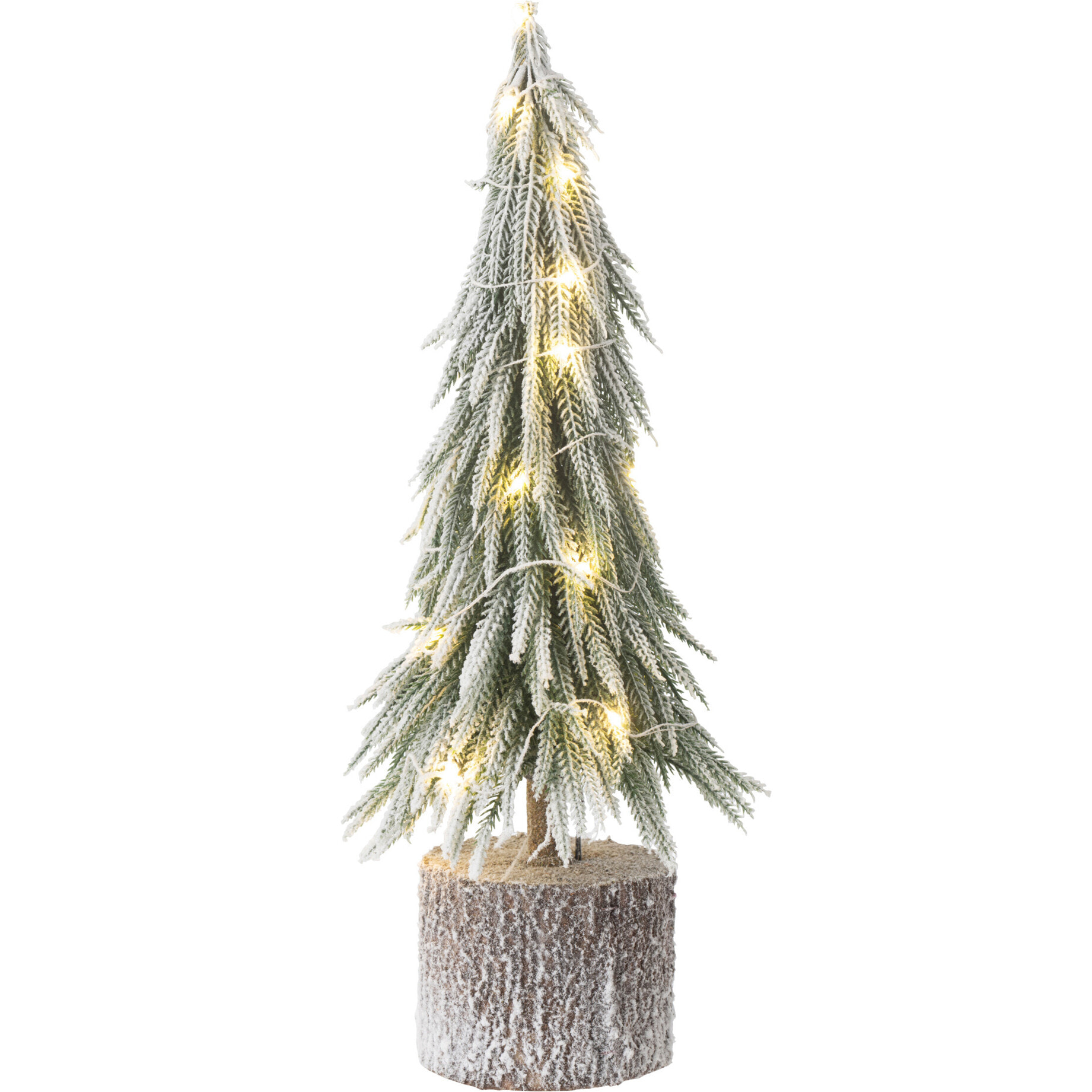 J-Line sapin De Noel A+Led Artificiel Neige Vert Medium