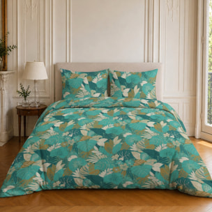 Parure housse de couette 100% microfibre motif tropical - IVY