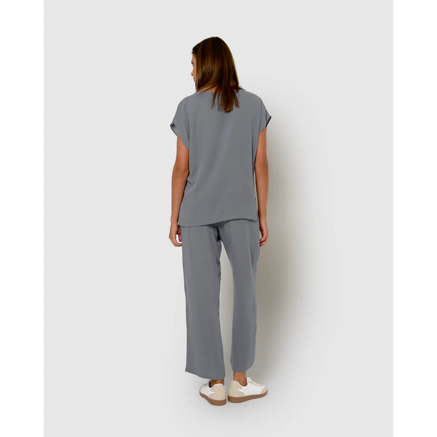 Camisa de mujer de viscosa bambula índigo