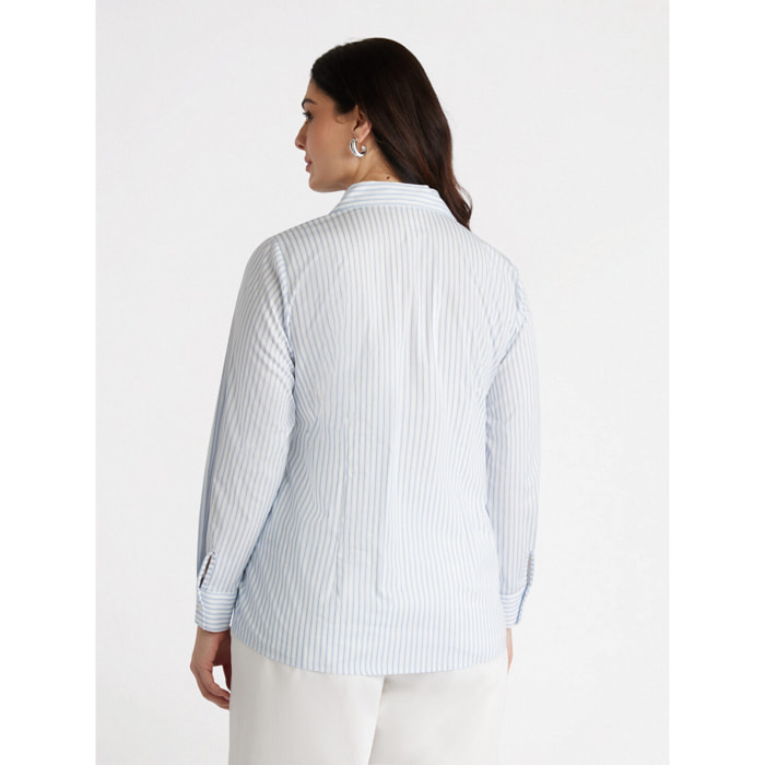 Fiorella Rubino - Camisa de rayas - Light - blue