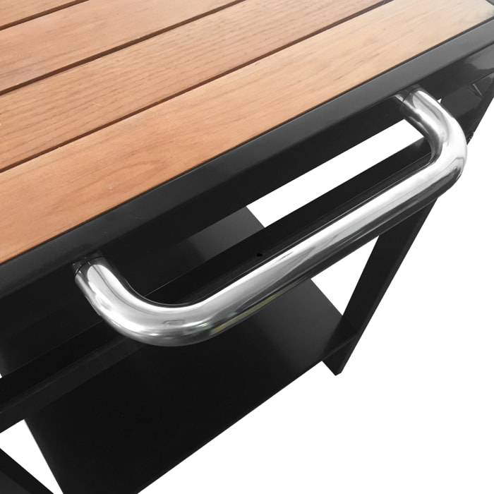 Desserte AVEIRO noire pour plancha