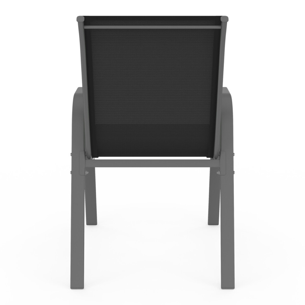 Chaises de jardin empilables textilène mix couleurs - lot de 6