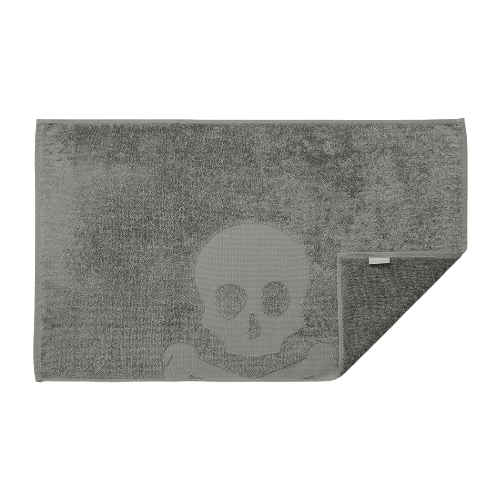 Alfombra de baño calavera 50x80cm 100% algodón 750gsm verde scalpers home