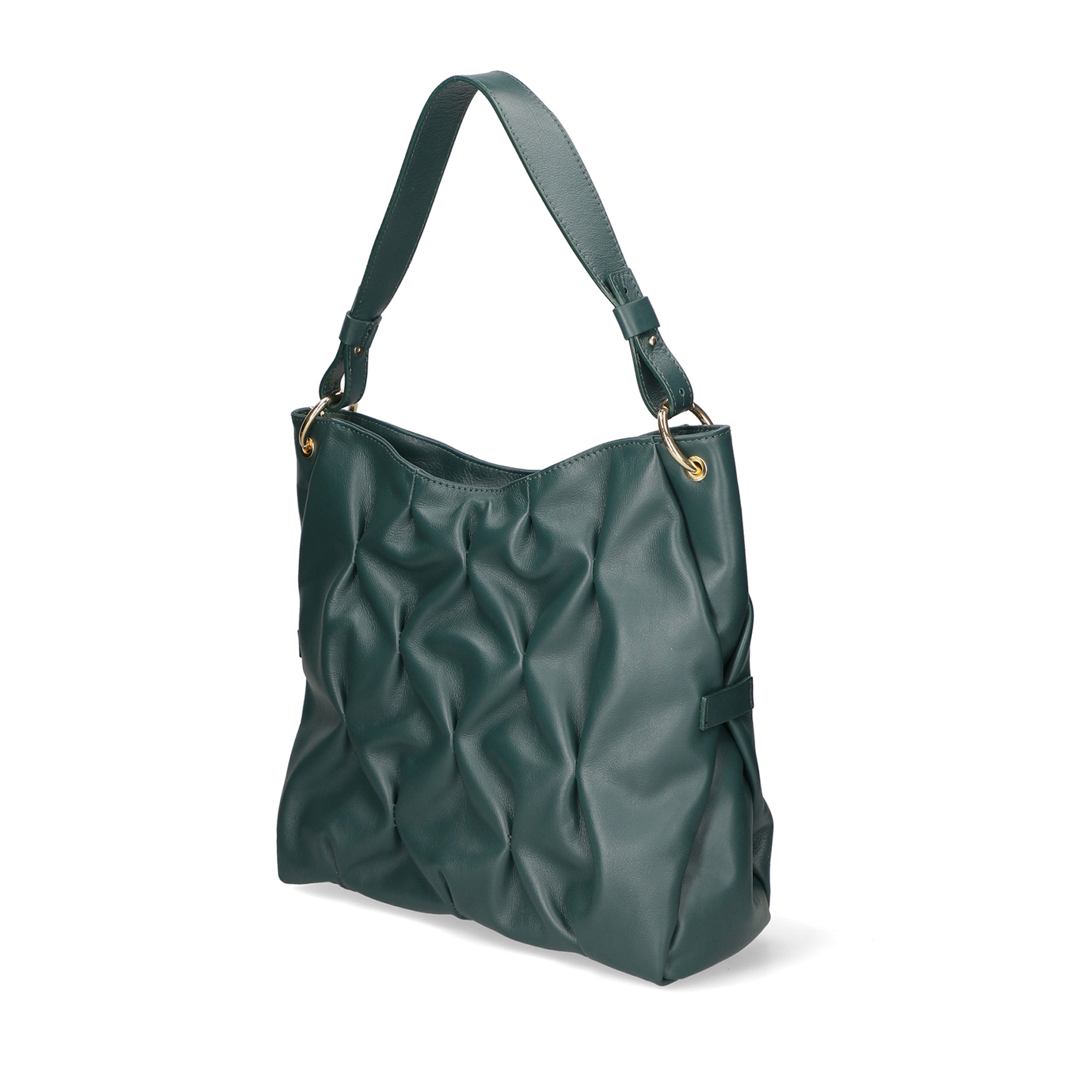 Borsa a spalla da donna In Vera pelle Made in Italy 34x28x12 cm