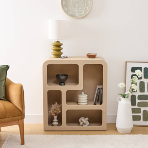 Etagère 4 niveaux Soleya beige moyen 75x30cm