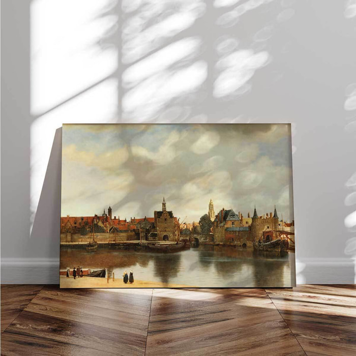 Tableau celebre Vue de Delft Tableau alu Dibond