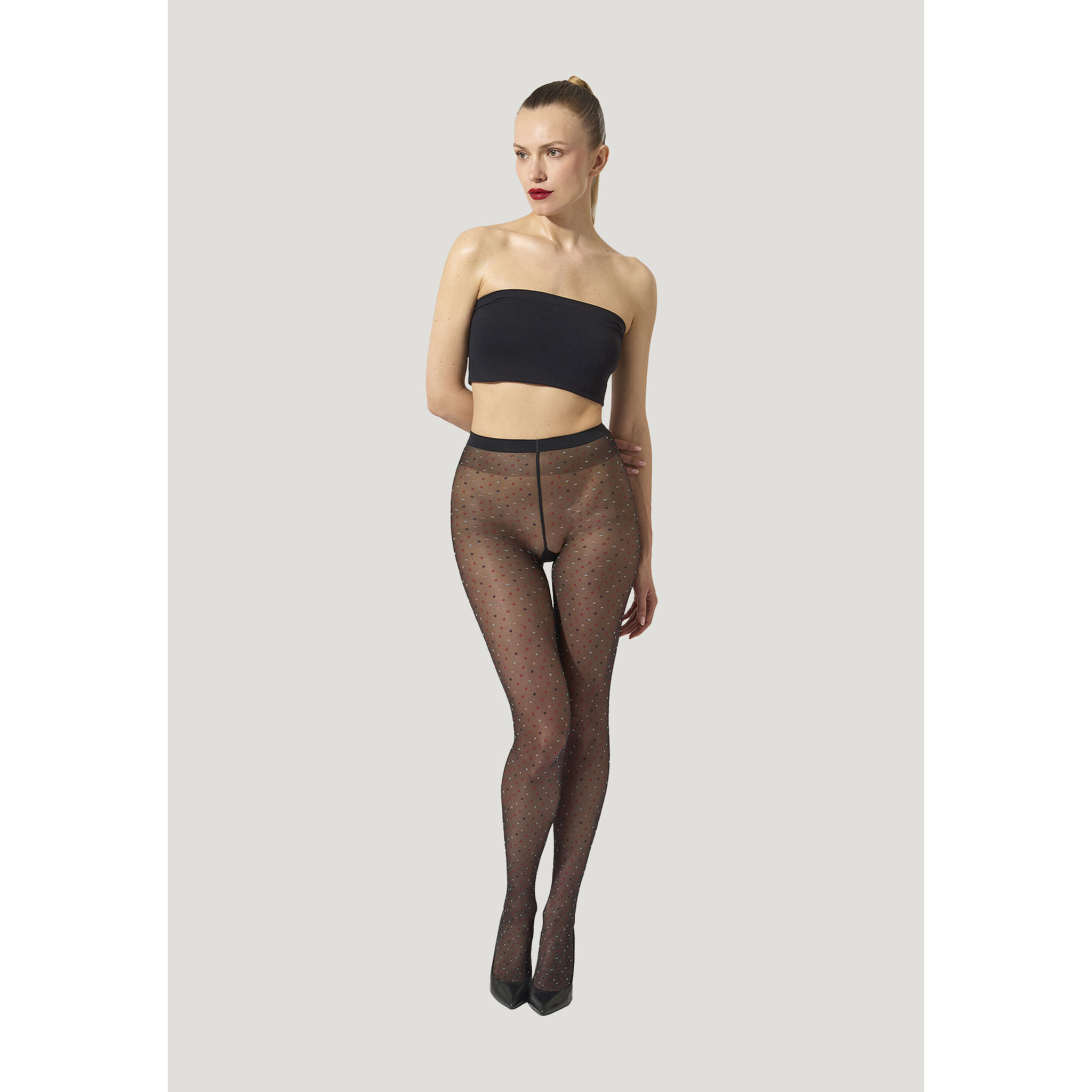 Collant Multicolored Dot Tights
