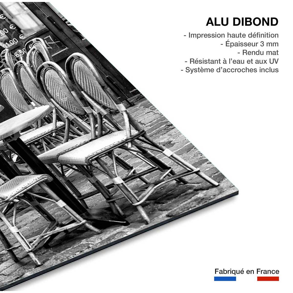 Tableau Paris Le café parisien Tableau alu Dibond