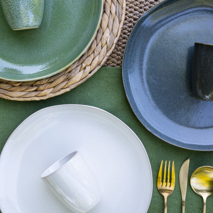 Lot de 6 grandes assiettes, MILA