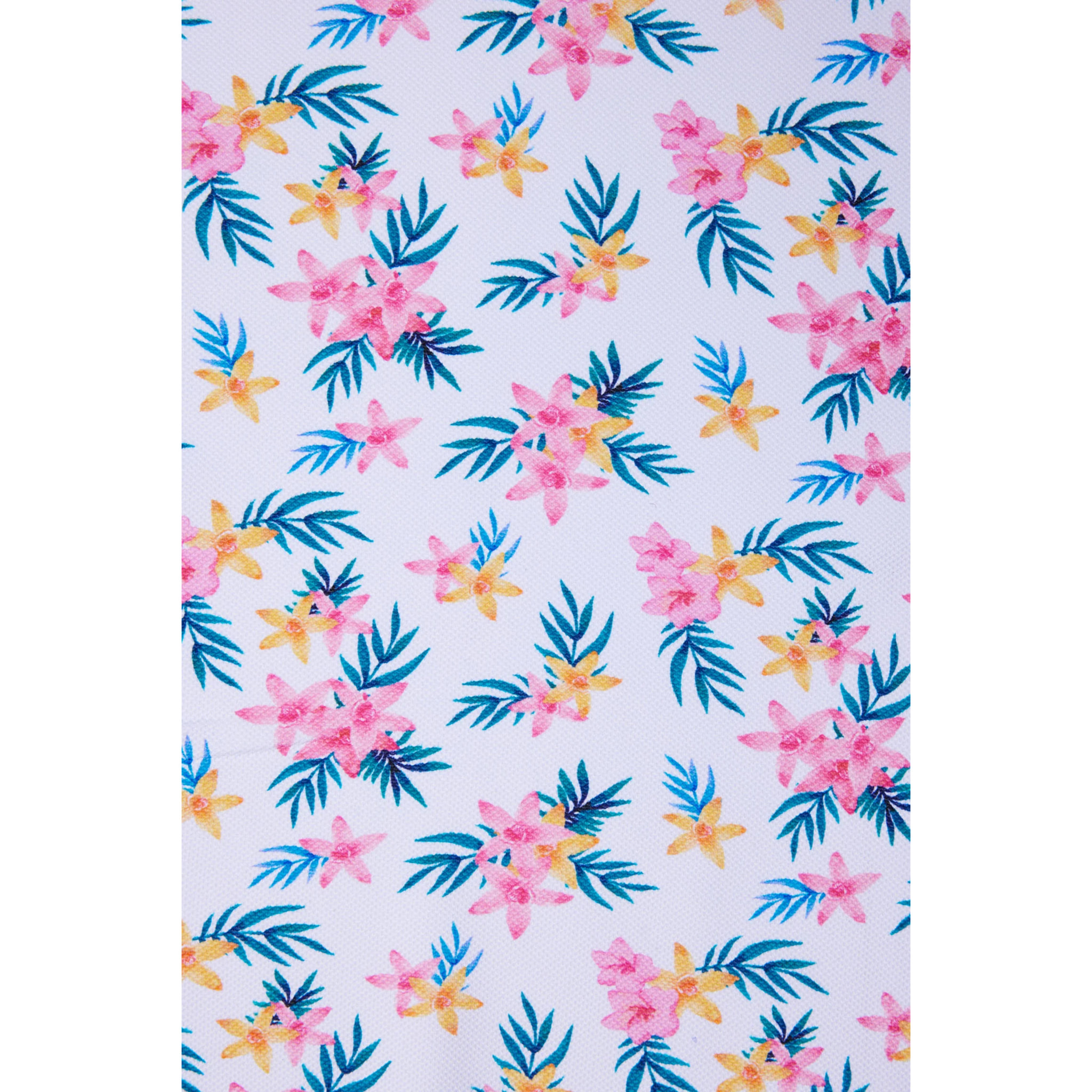 Slip bikini annodato floreale in micropiqué