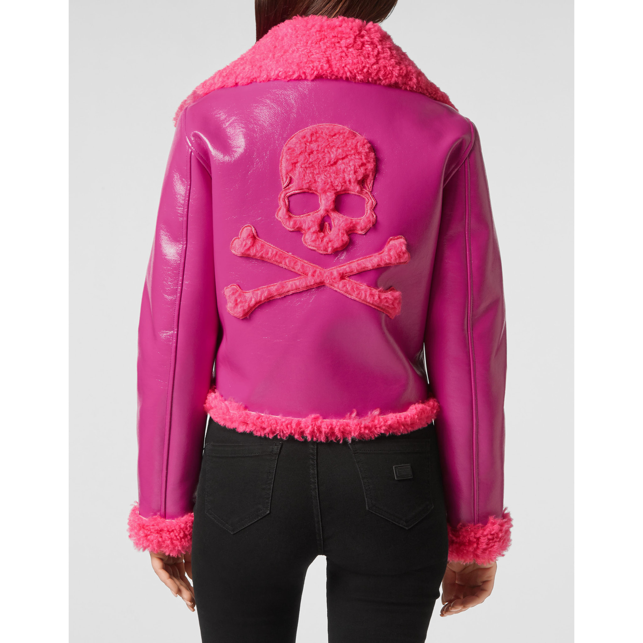 PHILIPP PLEIN Chaqueta motera SKULL&BONES