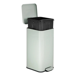 Poubelle Nova avec Pedale 30L Vert Celadon 35x27x58 cm