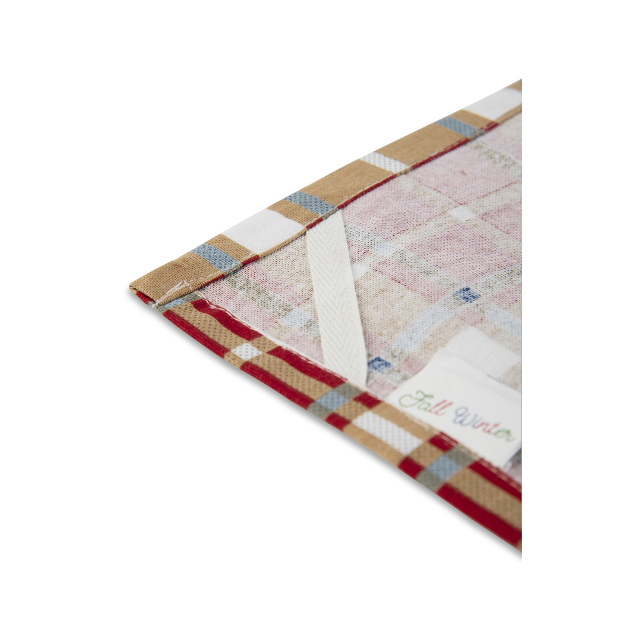 Set torchon avec gant de cuisine Excelsa – Fall Winter, Coton Rouge