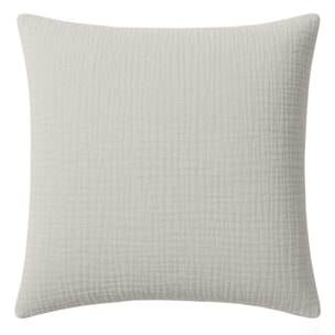 Paire de Taies d'oreiller gaze de coton lavé gris glacier