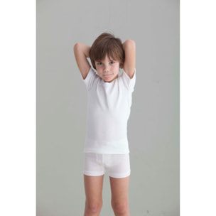 Boxer Basico Niño Canale 1X1 Blanco Talla 10