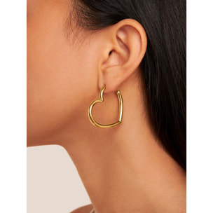 Orecchino Cuore Placcato Oro