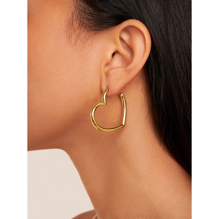 Orecchino Cuore Placcato Oro