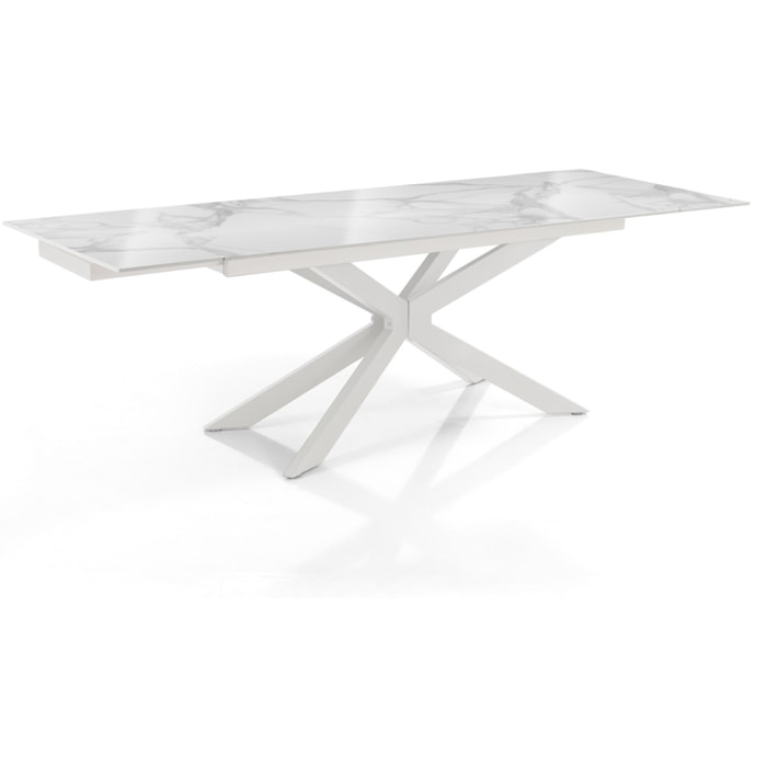 Tomasucci Table extensible MELVIN 160 TOTAL WHITE