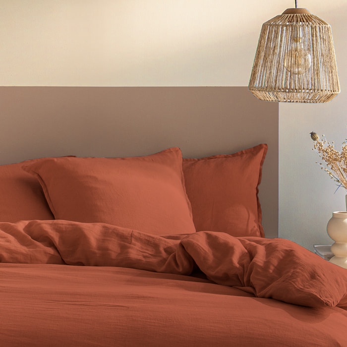 Housse de couette unie en lin, PASSION LIN