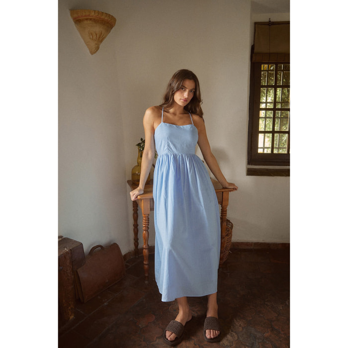 Abito midi con schiena scoperta e lacci Vestiti a schiena scoperta Nakd