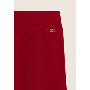 Pantaloni Sportivi con Gamba Wide Leg e Logo Ricamato
