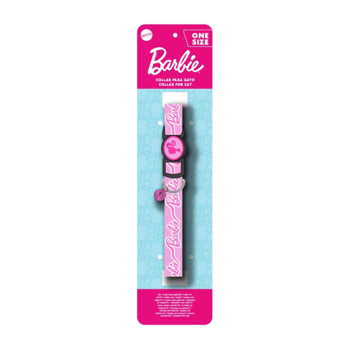 Collar para gato talla única diseño barbie