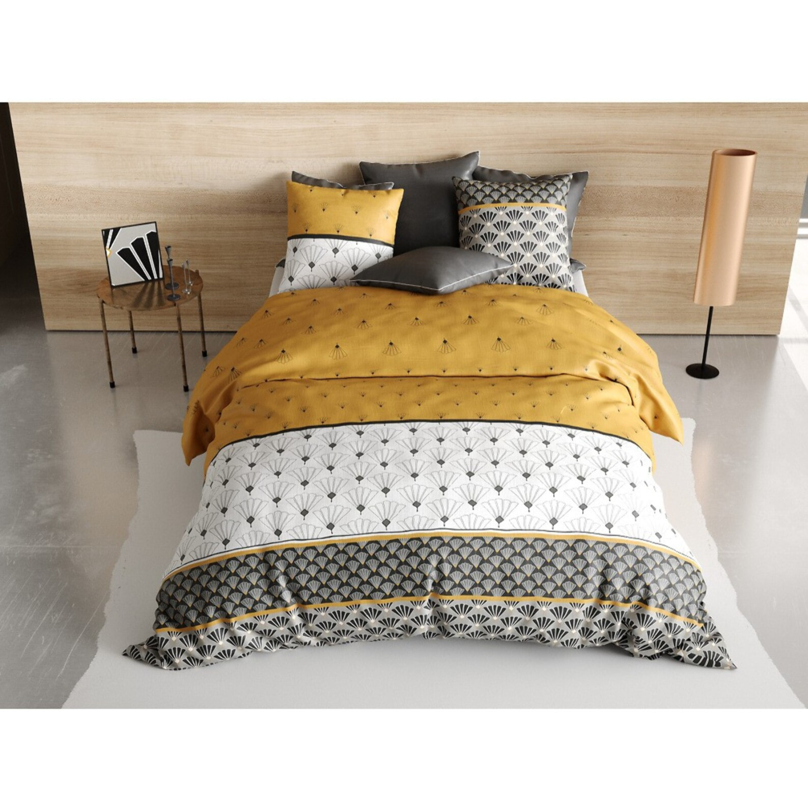 Parure Housse De Couette 3pcs 100% coton 57fils LÉo