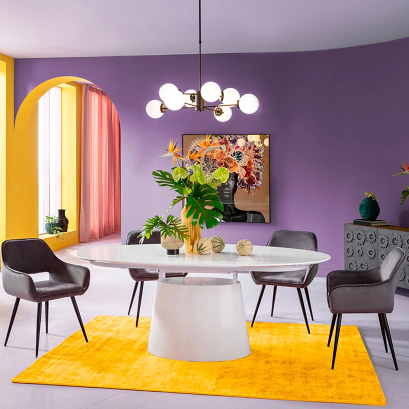 Tapis Cosy 240x170cm jaune Kare Design