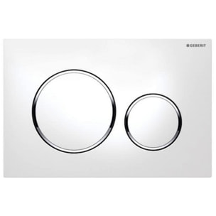 Pack WC Bati Geberit  Duofix + Cuvette Ideal Standard Tesi Aquablade + Plaque de commande Sigma20 Blanc chrome + bati support