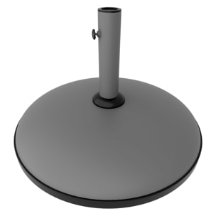 Radika - Base per Ombrellone da Giardino Rotondo Ø51 cm 25 Kg in Cemento Grigio
