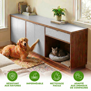 Rouleau adhésif décoratif Vinyle au Mètre - Argent - Sticker Lavable Imperméable Mur Cuisine Meubles
