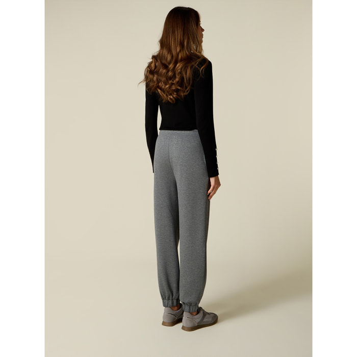 Oltre - Joggers in jersey soft touch - Grigio