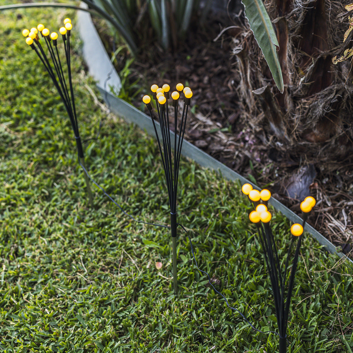 3 Balise solaire 30 boules LYRA H70CM