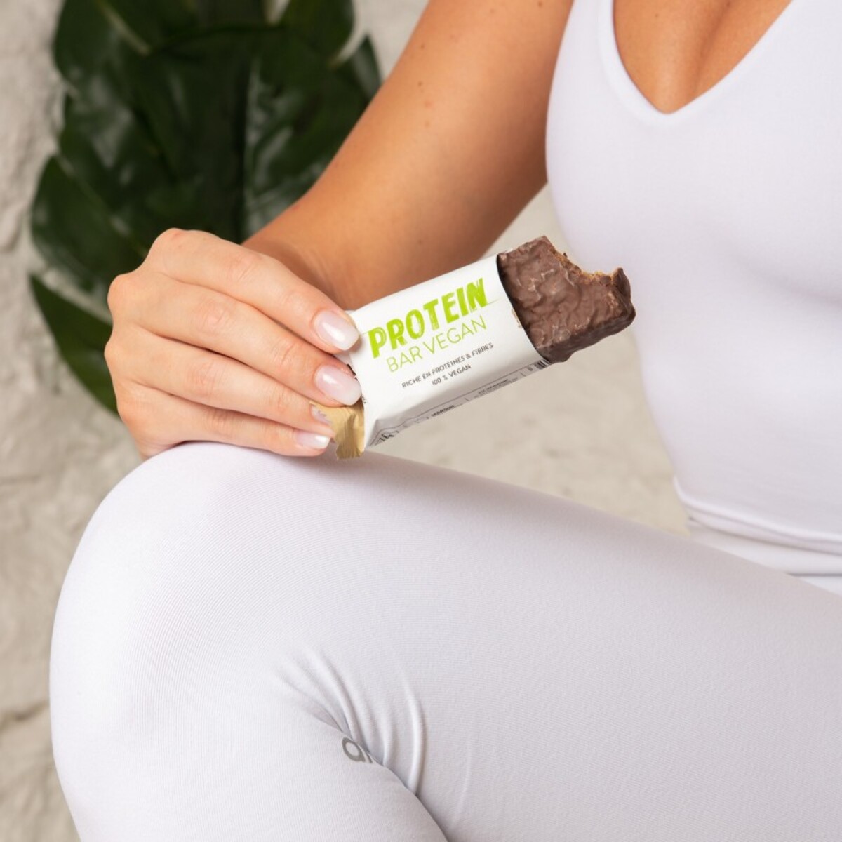 STC NUTRITION - Protein Bar Vegan - Riche en protéines & fibres - Faible teneur en sucres - 100% Vegan - Norme anti-dopage - Etui 5 barres